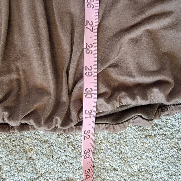 Forever 21 Twenty one color block brown black cream bubble Hem tank dress. L - Picture 9 of 9